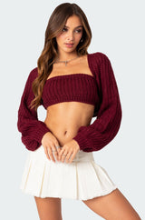 Cori Two Piece Knitted Bandeau Top