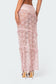 Myra Sheer Lace Ruffle Maxi Skirt