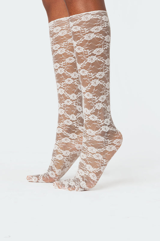 Sheer Lace Socks