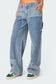 Faded Wash Low Rise Carpenter Jeans