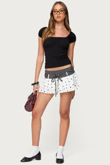 Marniee Mixed Print Pleated Mini Skort