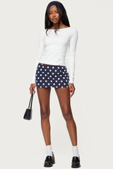 Noreen Polka Dot Mini Skort