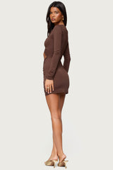 Nia Cutout Pendant Mini Dress