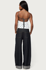 Tilly Mixed Print Top