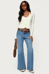 Cardigan & Halter Two Piece Knit Top