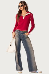 Raelynn Washed Low Rise Baggy Jeans