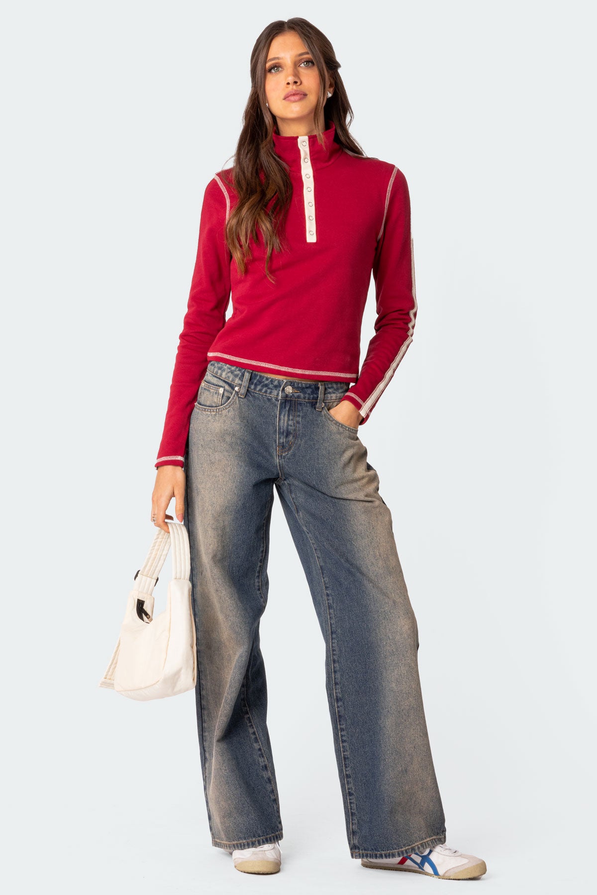 Gio Contrast Stitch Sweatshirt