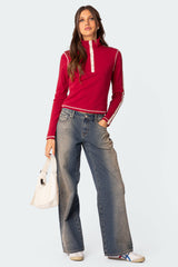 Gio Contrast Stitch Sweatshirt