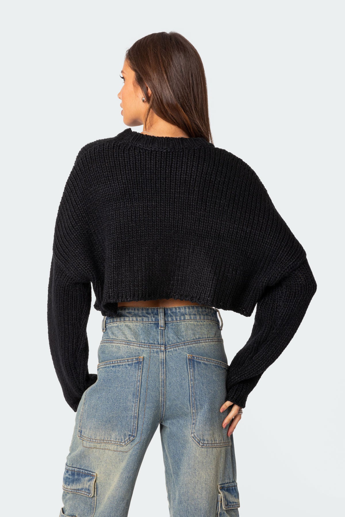 Mega Star Cropped Sweater