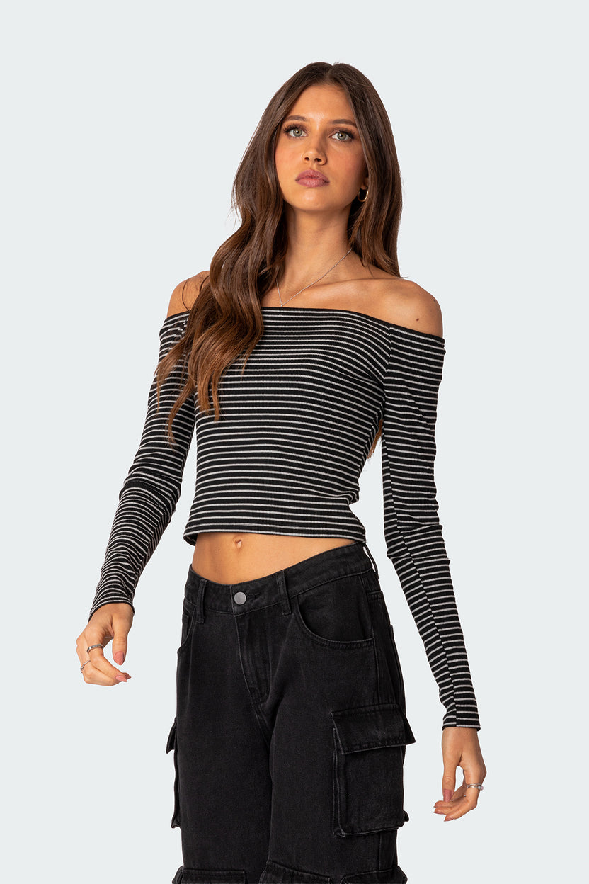 Canary Ribbed Top – edikted