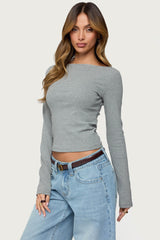 Loria Striped Boat Neck Top