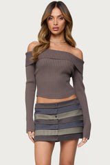Lauren Knit Fold Over Top
