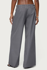 Willard Baggy Lace Up Belt Pants