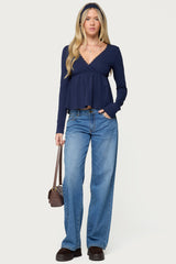 Kenzie Long Sleeve Babydoll Top