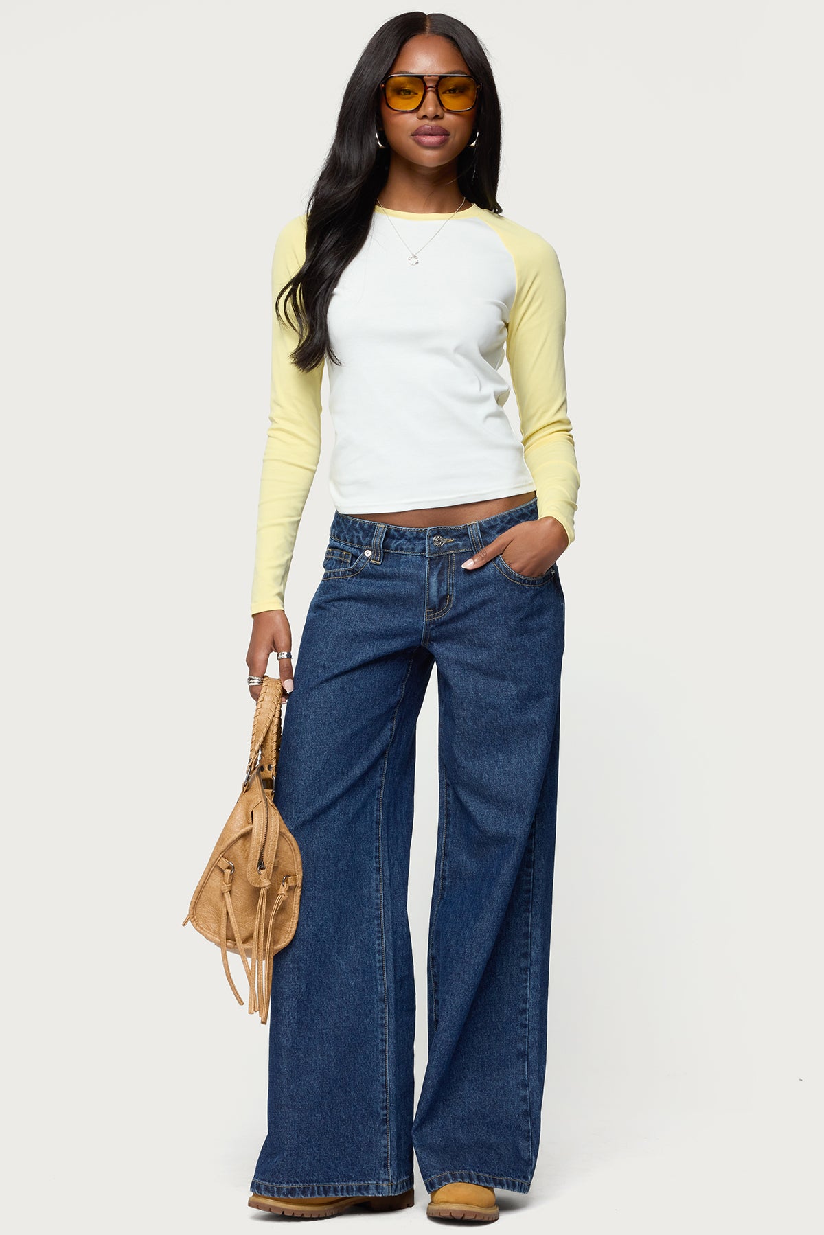 Tommi Raglan Long Sleeve T Shirt – edikted