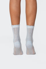 Pointelle Socks