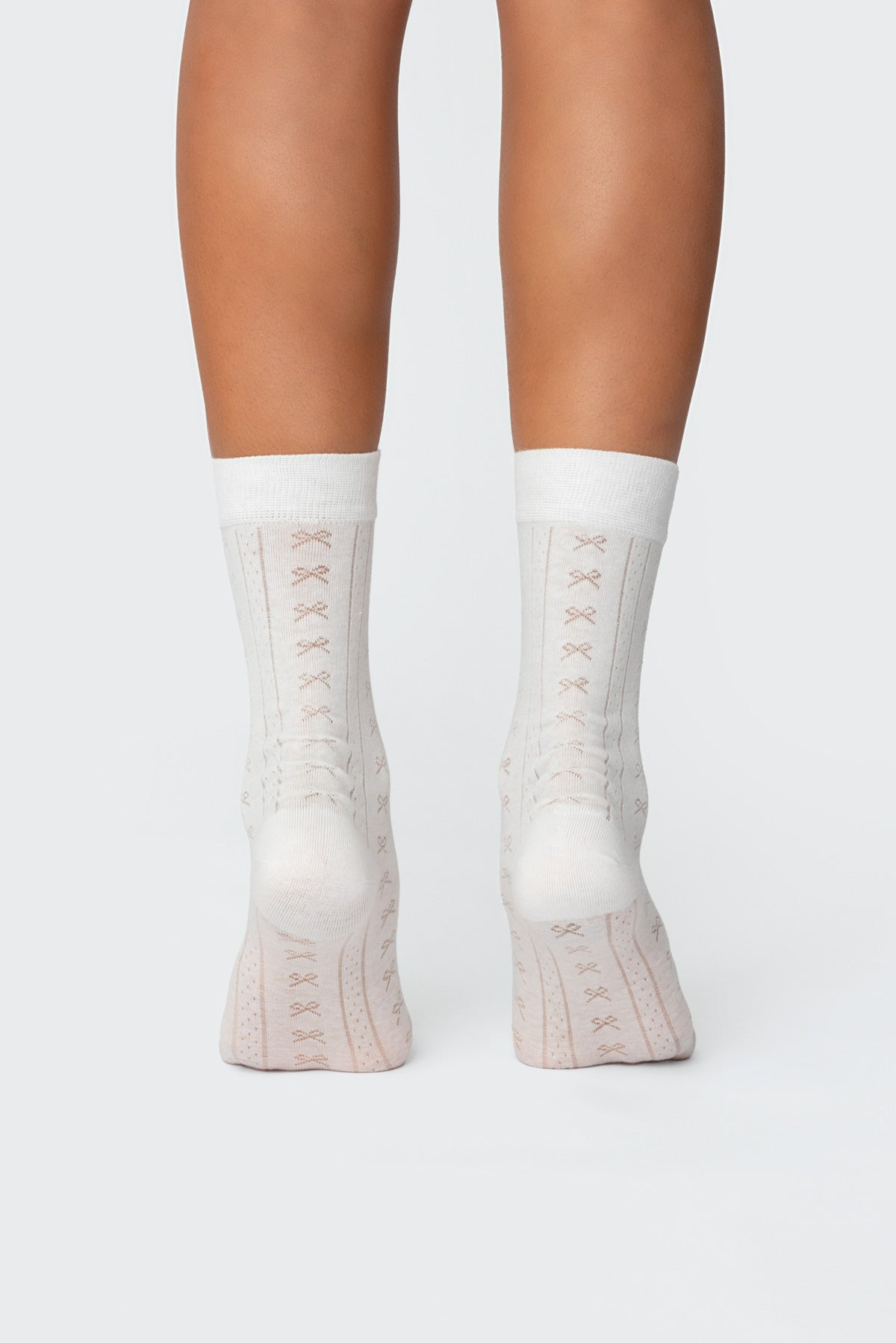 Bow Pointelle Socks