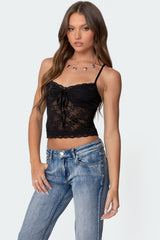 Cami Sheer Lace Tank Top