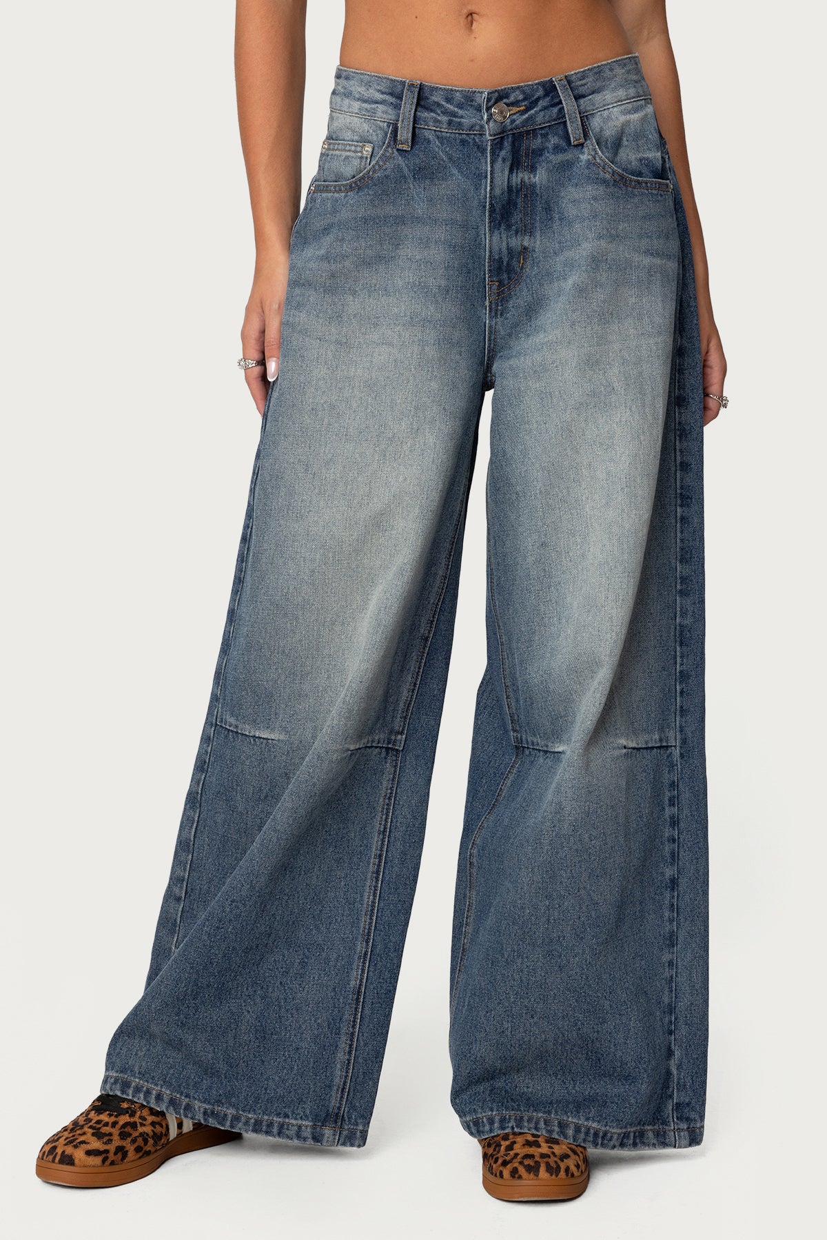 2023SS ThaiPrint Wash Skater Jeans 44