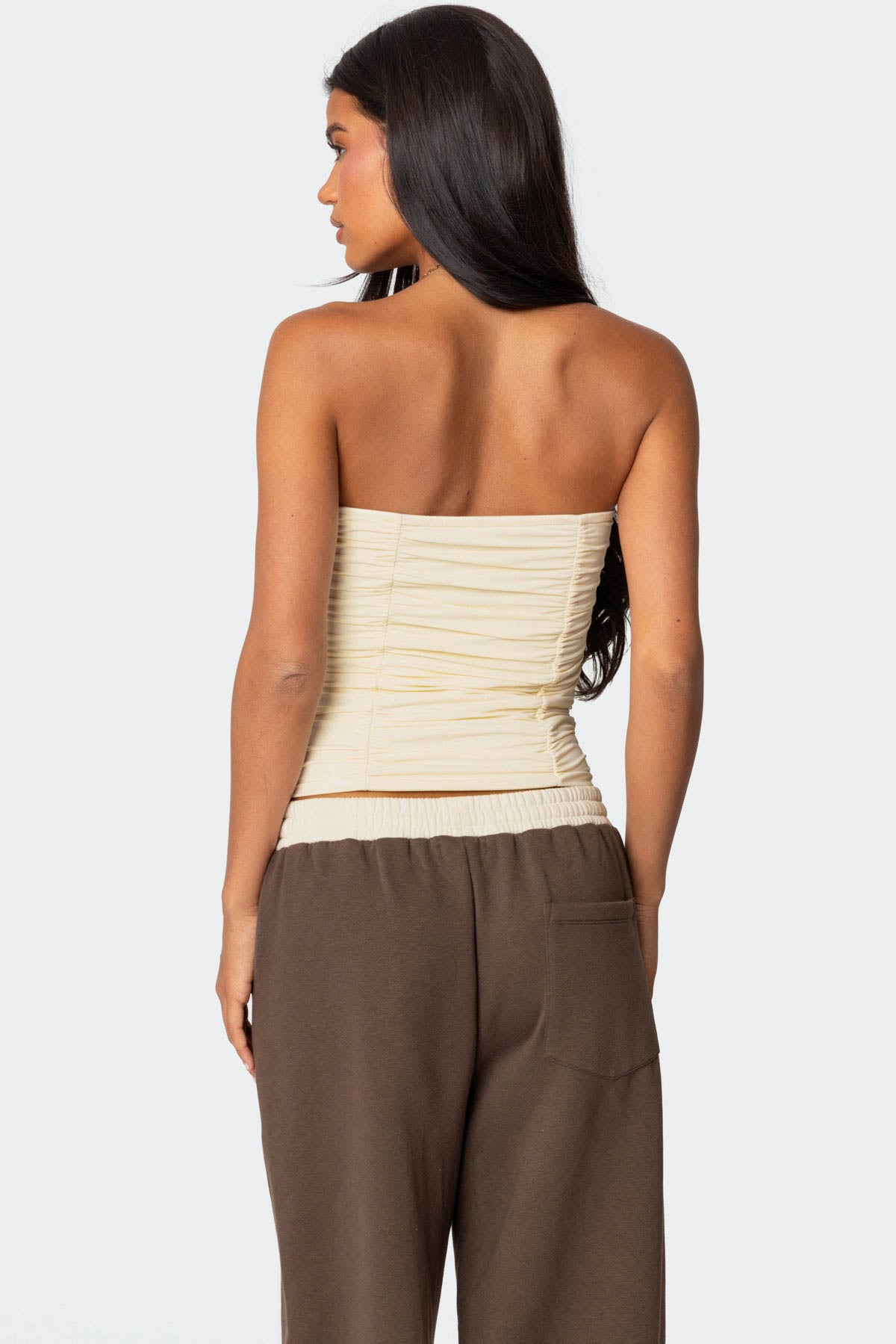 Fifi Gathered Strapless Top