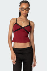 Llena Lace Trim Tank Top