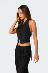 Finn Open Back Vest Top