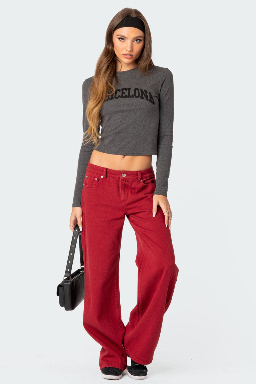 Petite Roman Low Rise Baggy Jeans