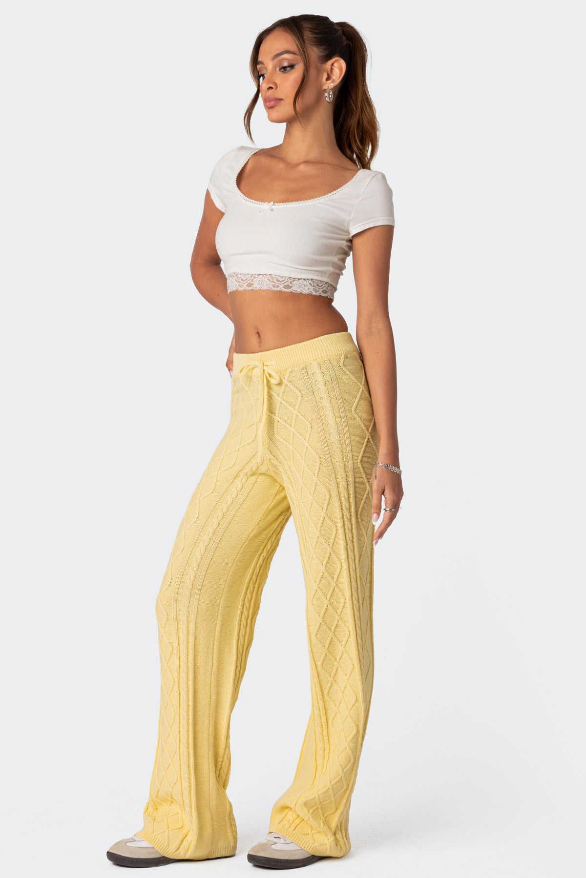 Kasey Cable Knit Pants