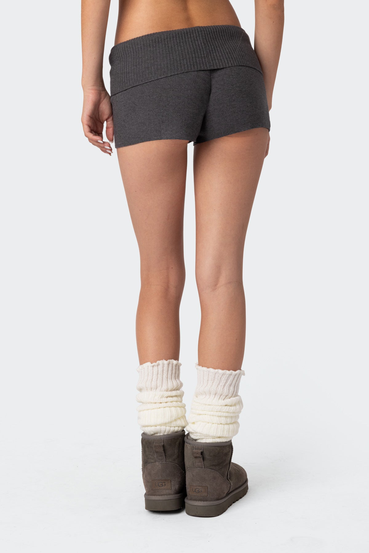 Cecelia Fold Over Knit Shorts