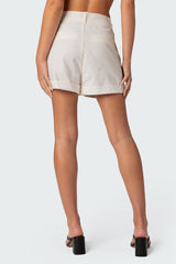 Adaline High Rise Cuffed Shorts