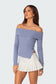 Sonya Fold Over Knit Top