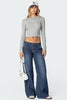 Cory Striped Low Rise Jeans