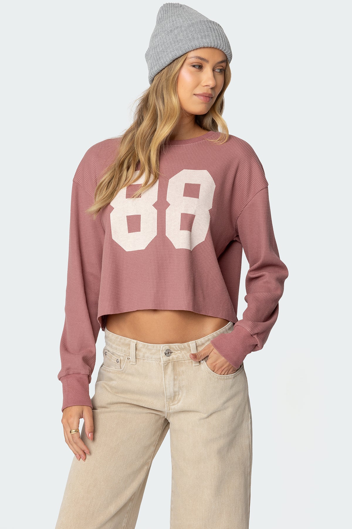 88 Waffle Long Sleeve T Shirt