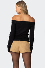 Elona Off Shoulder Knit Top