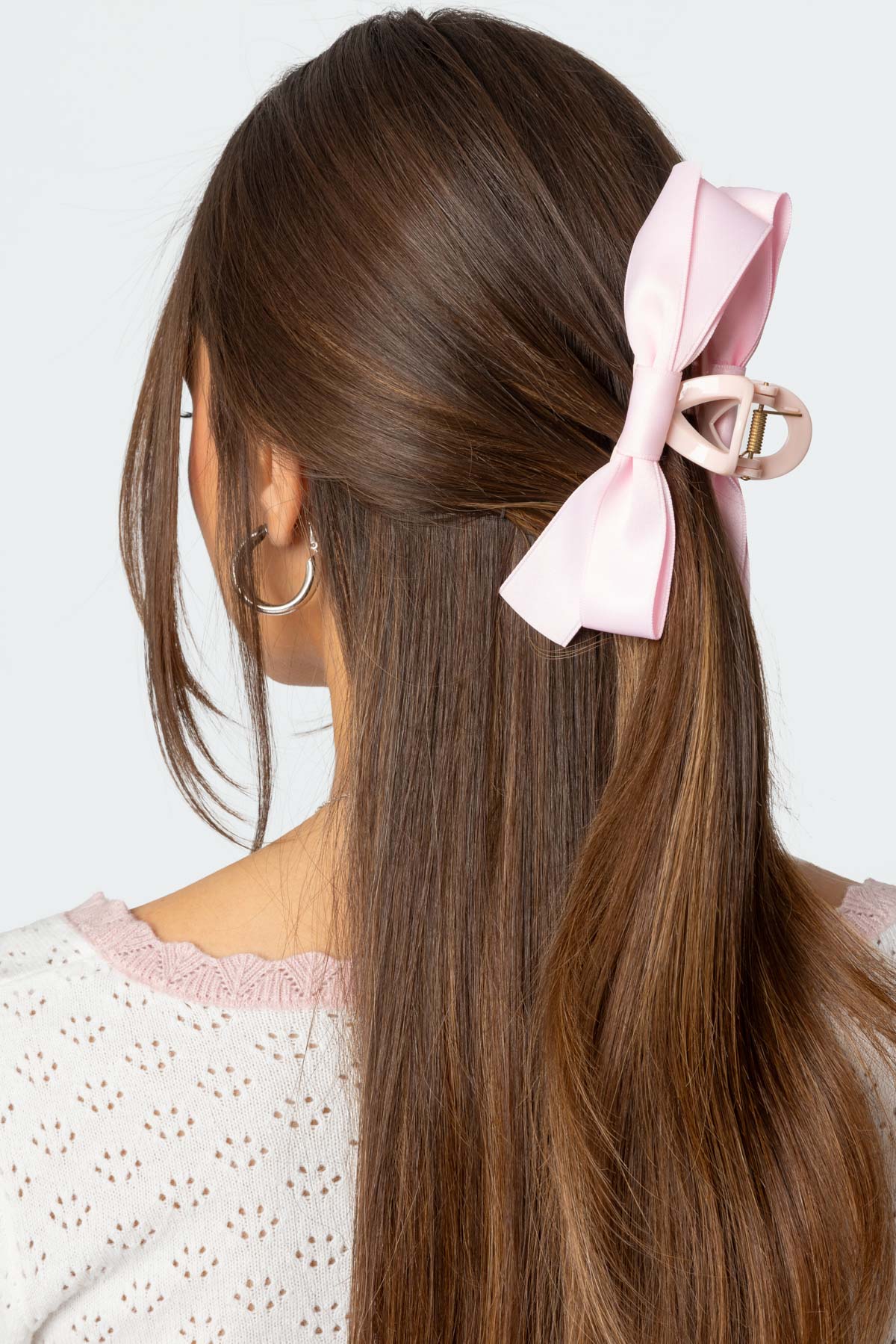 Satin Bow Hair Clip