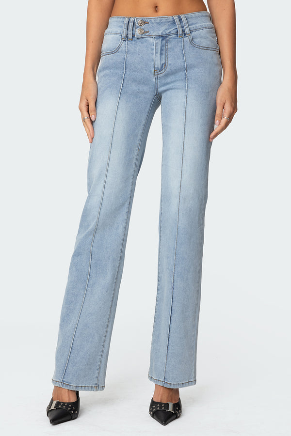 Avril Boot Cut Low Rise Jeans