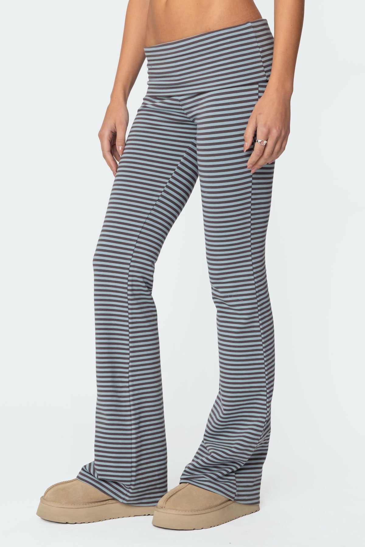 Kaeli Stripey Flared Leggings