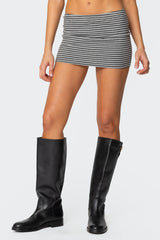 Leana Striped Mini Skirt