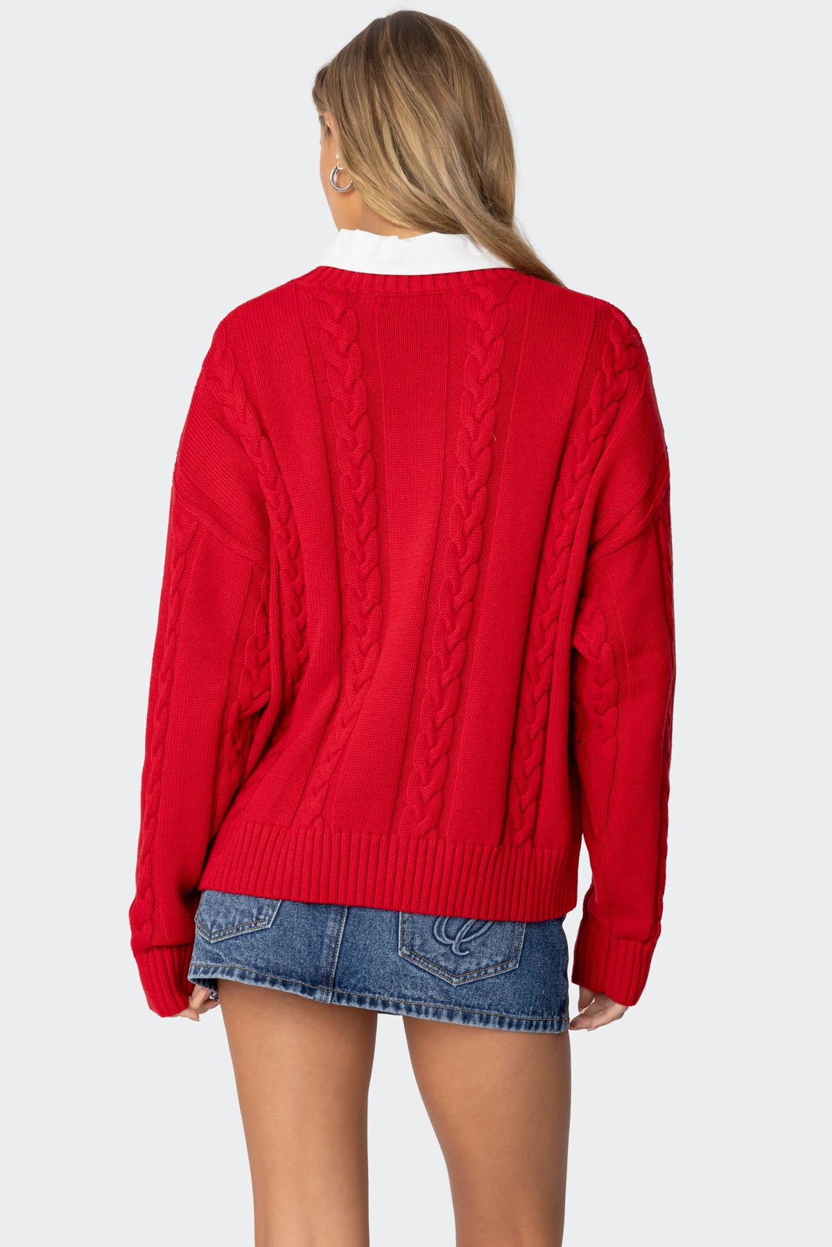 Acacia Oversized Cable Knit Sweater