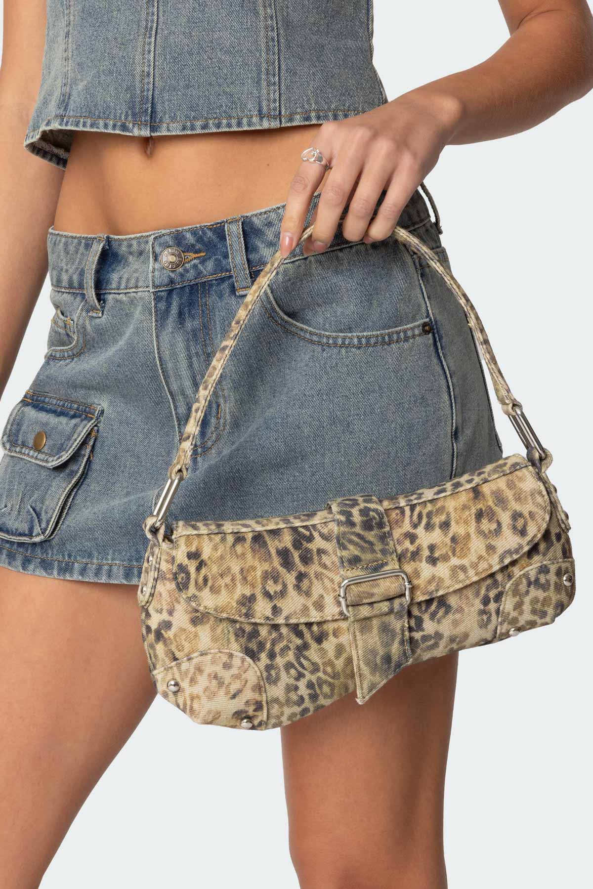 Leopard Asymmetric Bag