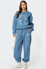 Bow Bliss Oversized Sweatpants