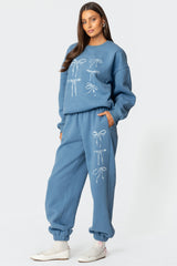 Bow Bliss Oversized Sweatpants