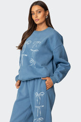 Bow Bliss Oversized Sweatshirt