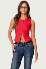 Basel Button Up Tank Top