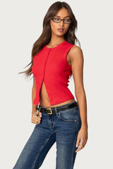 Basel Button Up Tank Top