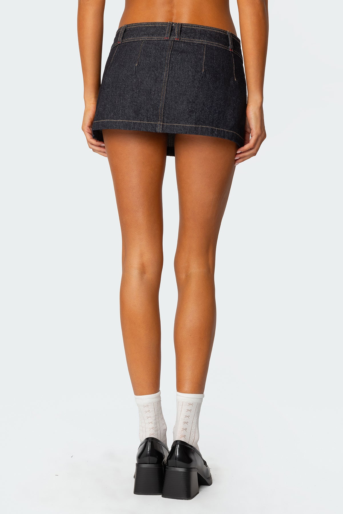 Rae Denim Mini Skort