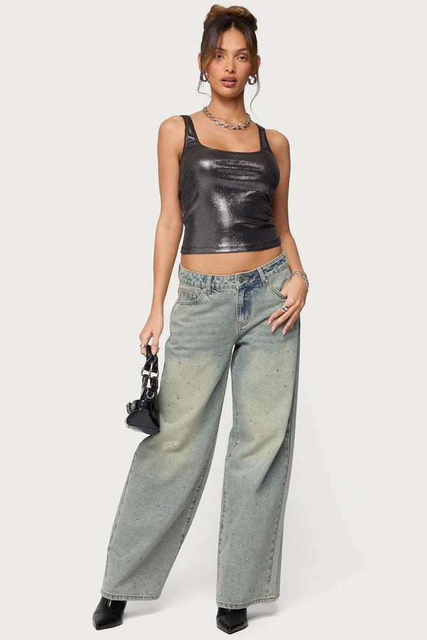 Laidie Metallic Tank Top