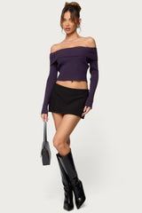 Lauren Knit Fold Over Top