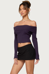 Lauren Knit Fold Over Top