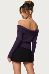 Lauren Knit Fold Over Top